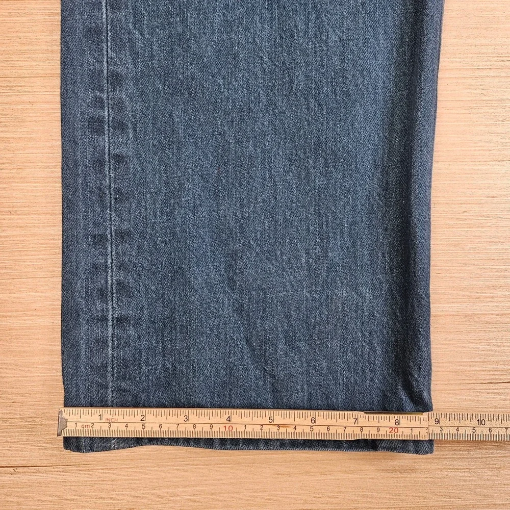 Levi's 501 Jeans Mens 44x32 Fit 42x29 Blue Straight Leg Button Fly Denim READ
